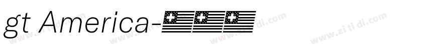 gt America字体转换